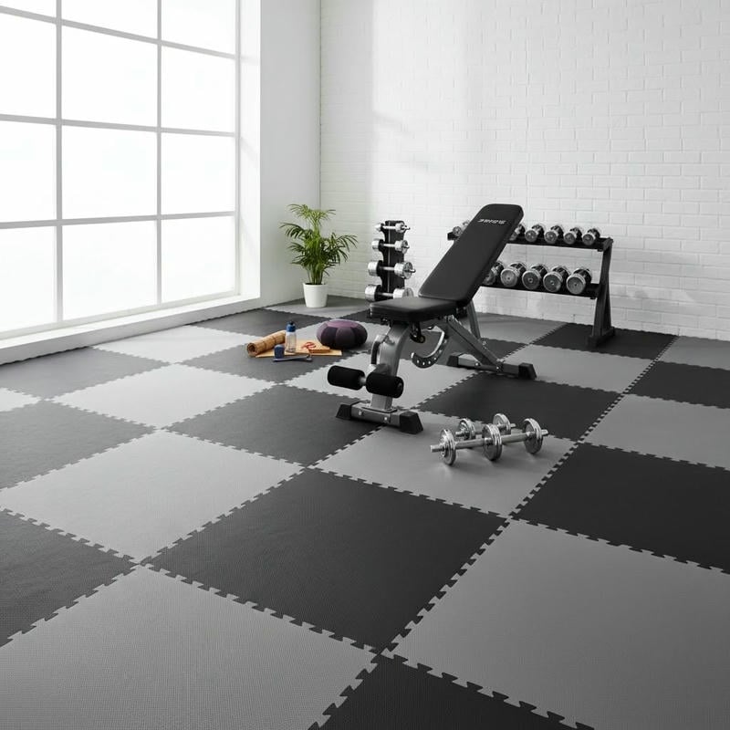 Với phòng tập võ, độ dày 30mm tạo vùng đệm tốt hơn cho các bài quật